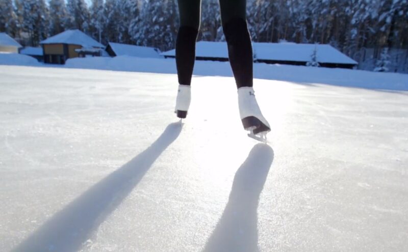 Ice Skating Rink in backyard